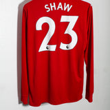 Manchester United 2017-18 Shaw Long Sleeve Home Kit (L)