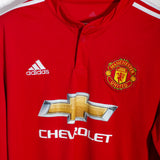 Manchester United 2017-18 Shaw Long Sleeve Home Kit (L)