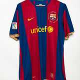 Barcelona 2007-08 Ronaldinho Home Kit (2XL)