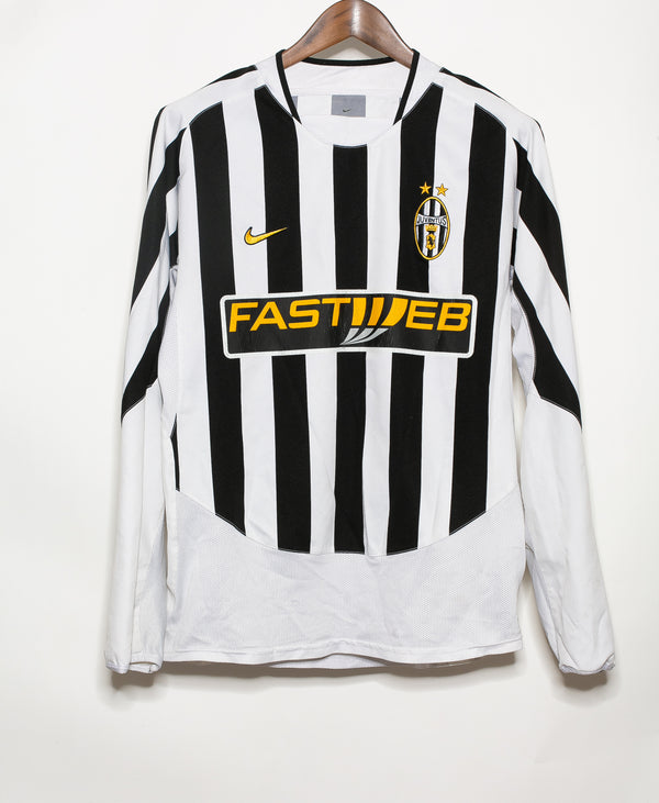 Juventus 2003-04 Del Piero Long Sleeve Home Kit (M)