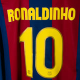 Barcelona 2007-08 Ronaldinho Home Kit (2XL)