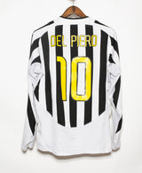 Juventus 2003-04 Del Piero Long Sleeve Home Kit (M)