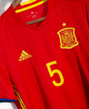 Spain 2016 Busquets Home Kit (M)