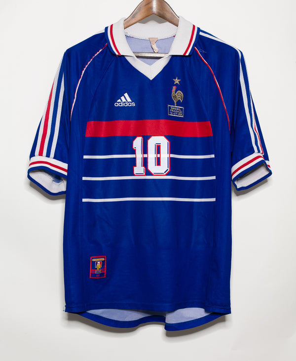 1994/96 ZIDANE #14 France Vintage adidas Home Football Shirt