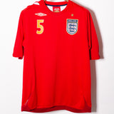 England 2006 Ferdinand Away Kit (L)