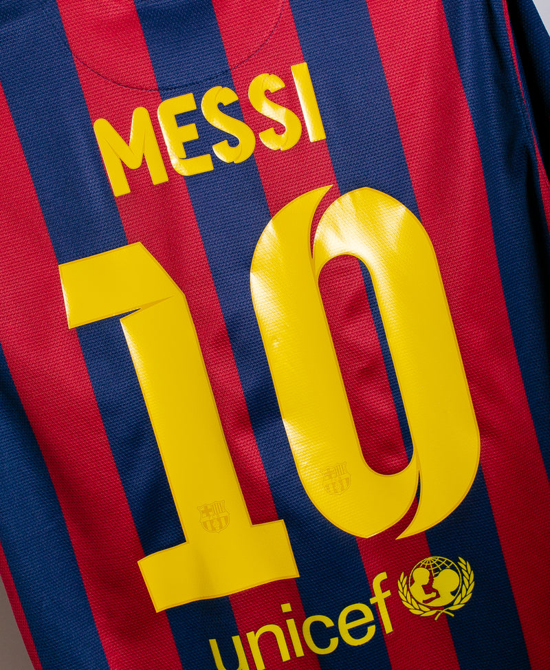 Barcelona 2013-14 Messi Home Kit (L)