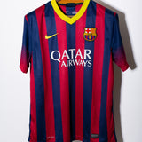 Barcelona 2013-14 Messi Home Kit (L)