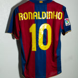 Barcelona 2007-08 Ronaldinho Home Kit (S)