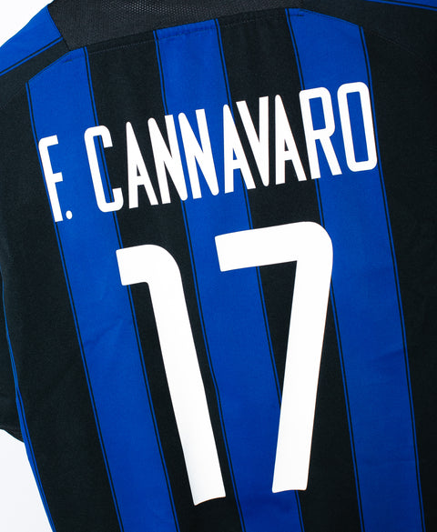 Inter Milan 2003-04 F. Cannavaro Home Kit (L)