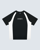 #10 Unisex Raglan Color Block T-Shirt - Black