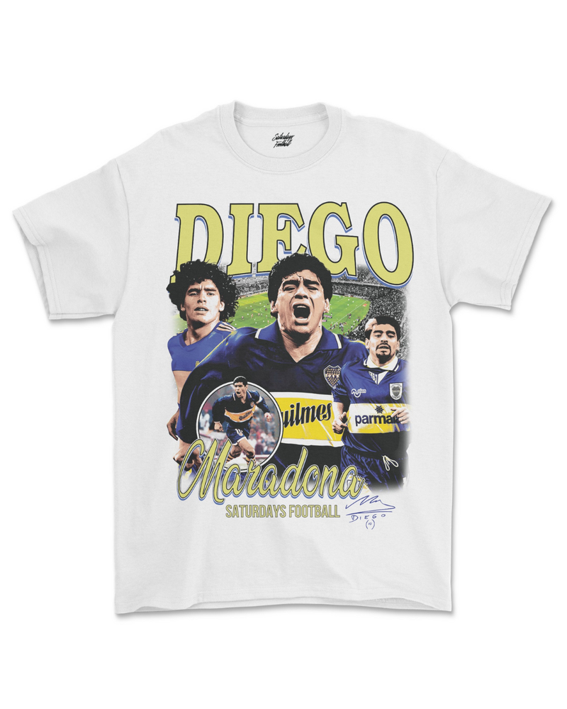 Saturdays Football Diego Boca White T-Shirt