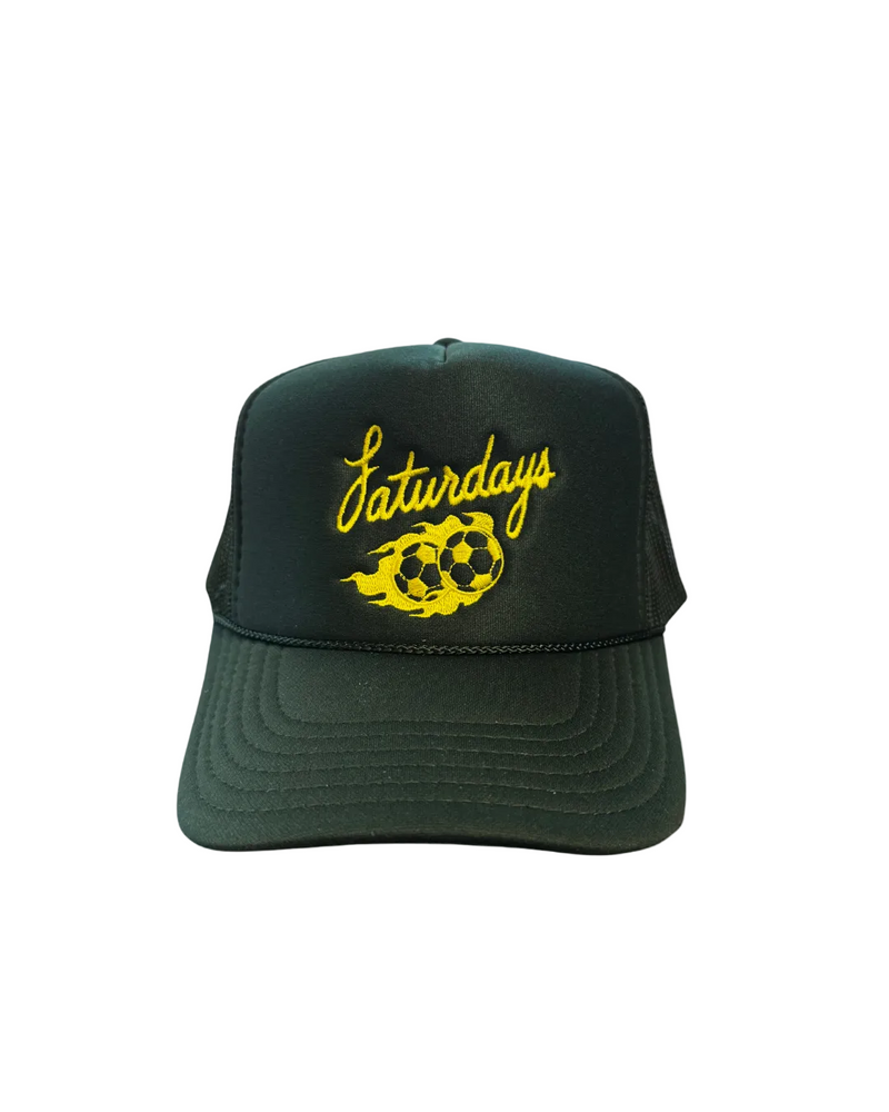Saturdays Football Fireball Cap in Hunter Green