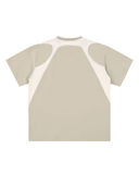 Contrast Panel Cotton T-Shirt