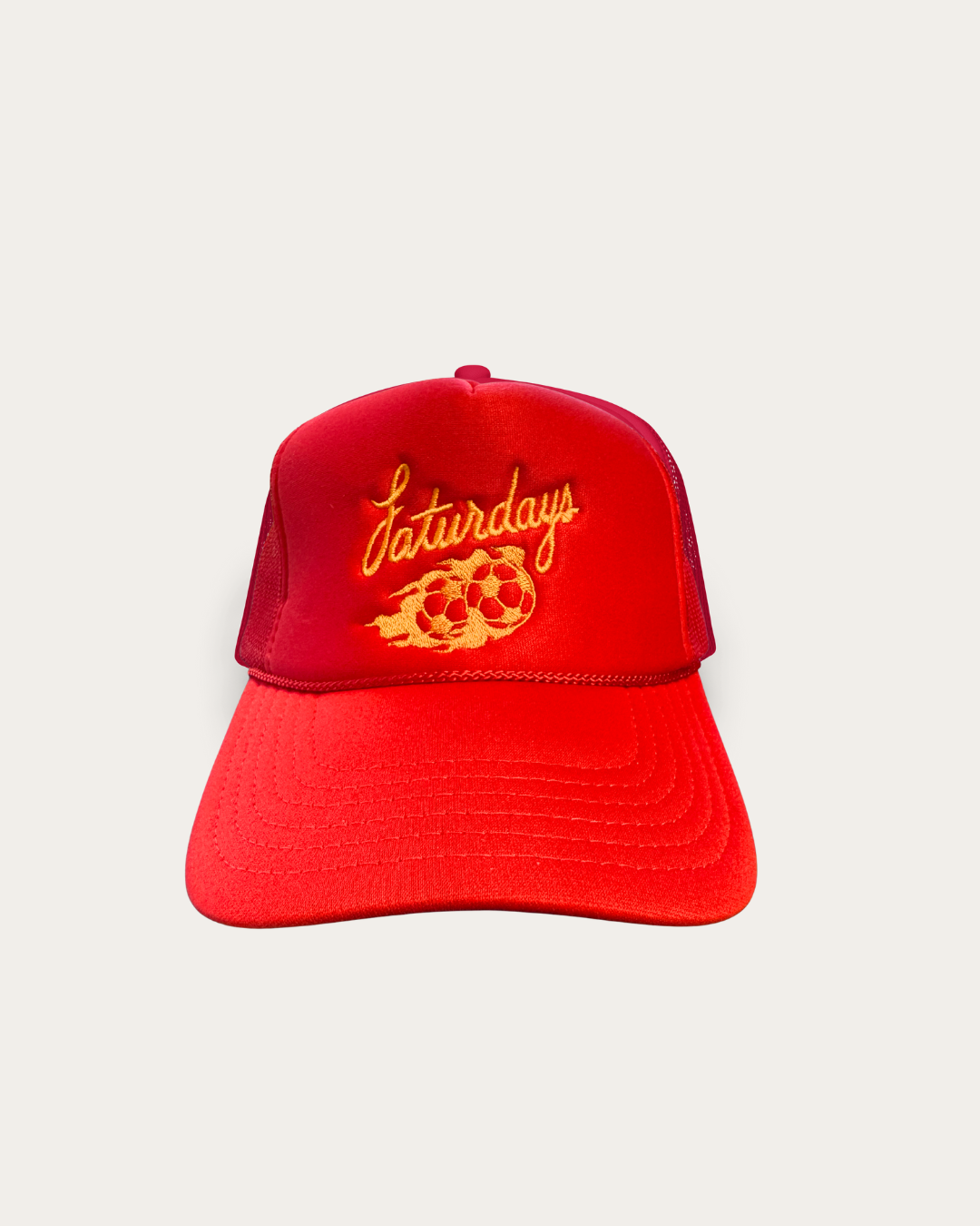 Saturdays Football Fireball Cap in Red