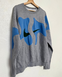 Reworked Crewneck - Grey / Sky Blue ( L )