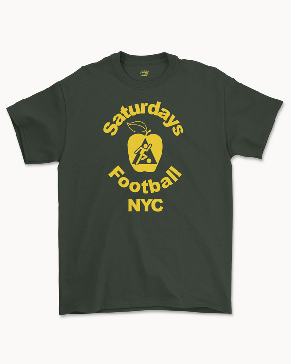Saturdays Football NYC T Shirt - Forest Green