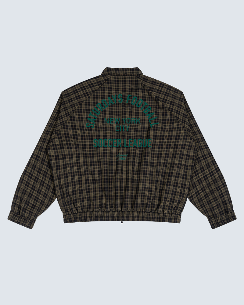 NYC Plaid Full-Zip Track Jacket