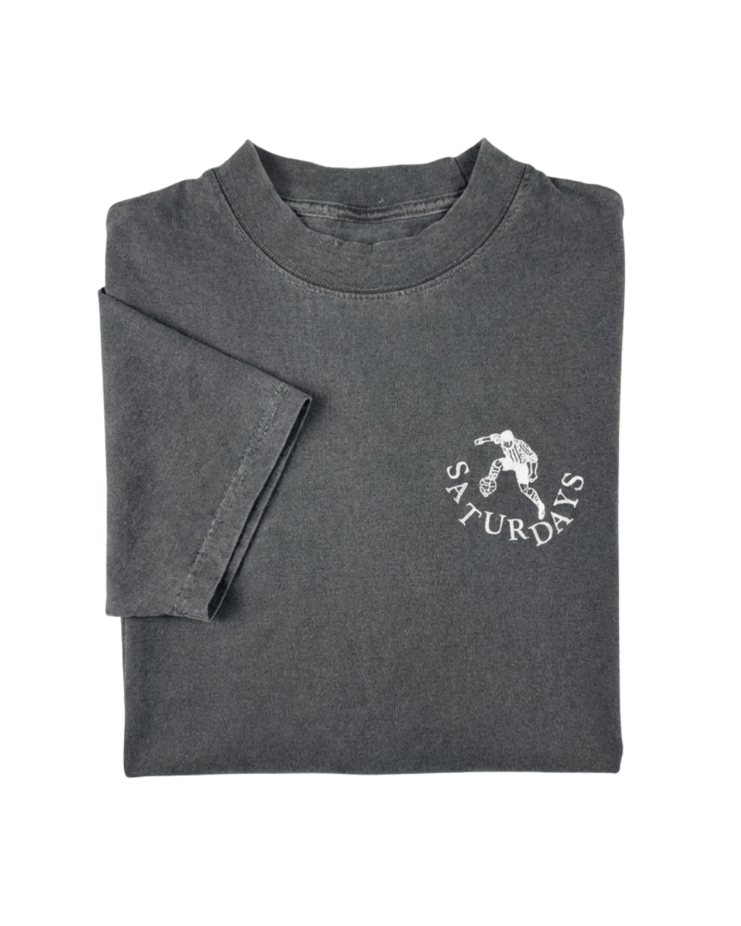 Saturdays Player Garment Dyed T-Shirt - Shadow, view 3