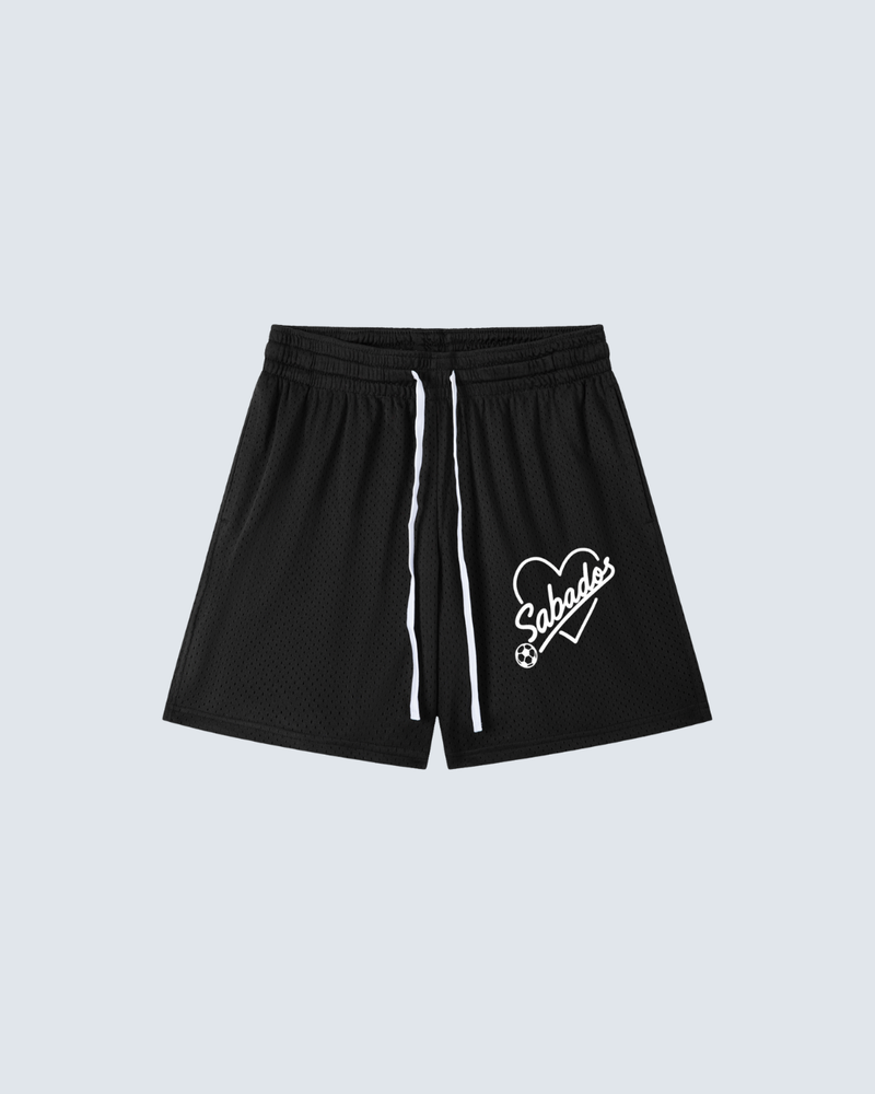 Saturdays Football Sabados Mesh Shorts in Black