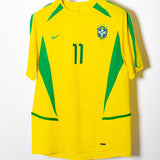 Brazil 2002 Ronaldinho Home Kit (L)