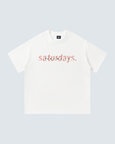 Saturdays Unisex Oversized T-Shirt - White