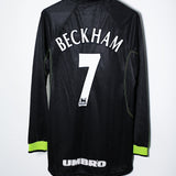 Manchester United 1998-99 Beckham Long Sleeve Third Kit (L)