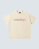 Saturdays Unisex Oversized T-Shirt - Mild Apricot