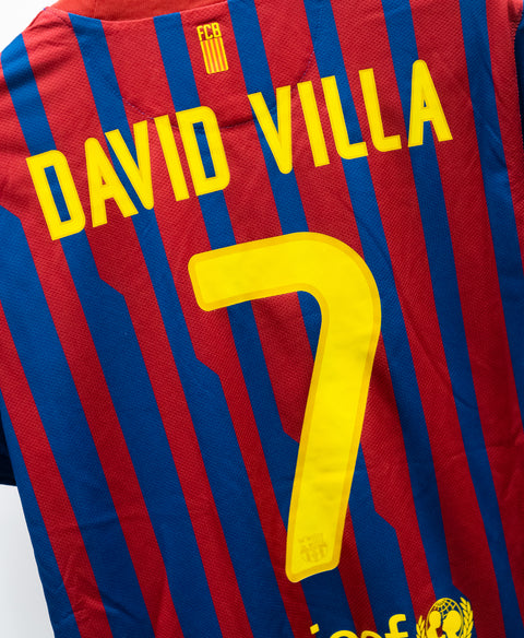 Barcelona 2011-12 David Villa Home Kit (L)