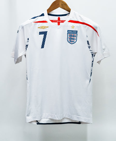 England 2008 Beckham Home Kit (YL)