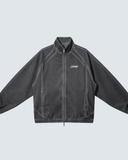 Unisex Vintage Wash Full Zip Mesh Jacket