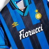 Inter Milan 1994-95 Bergkamp Home Kit (M)