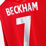 England 2004 Beckham Long Sleeve Away Kit (2XL)