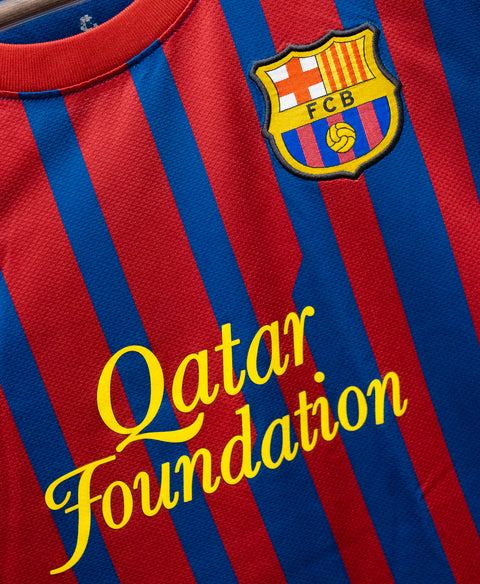 Barcelona 2011-12 David Villa Home Kit (L)