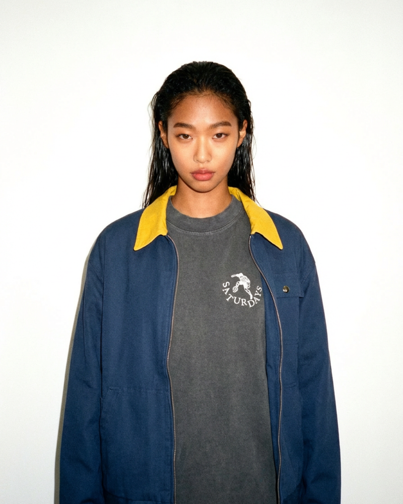 Saturdays Player Garment Dyed T-Shirt - Shadow