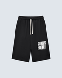 Relaxed Drawstring Three-quarter Sweatpants