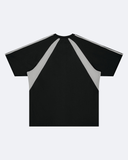 Black Unisex Raglan Color Block T-Shirt