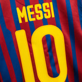 Barcelona 2011-12 Messi Long Sleeve Home Kit (M)