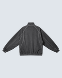 Unisex Vintage Wash Full Zip Mesh Jacket