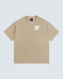 New York City Vintage Washed Oversized Cotton T-Shirt - Khaki