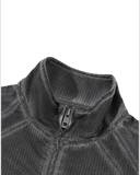 Unisex Vintage Wash Full Zip Mesh Jacket