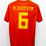 Spain 2018 Iniesta Home Kit (L)