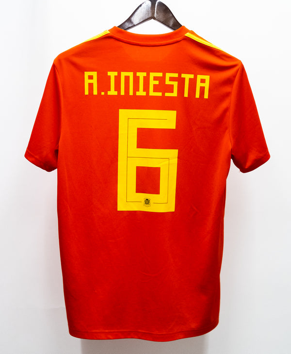 Spain 2018 Iniesta Home Kit (L)