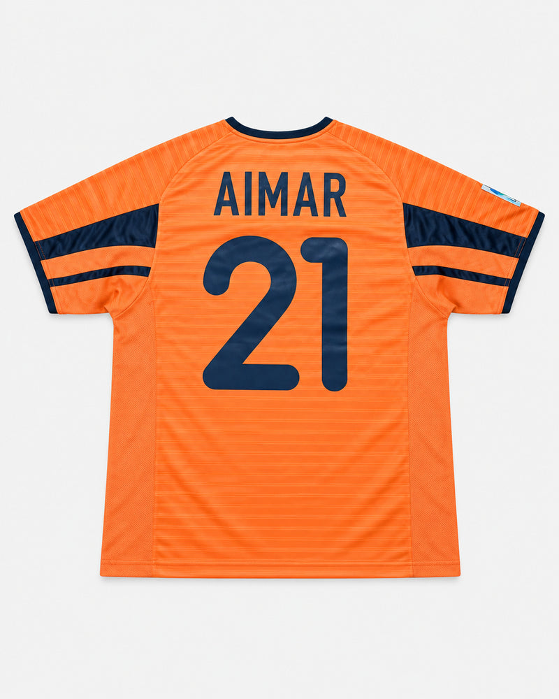 Valencia 2001-02 Aimar away vintage football shirt, size Large, back.
