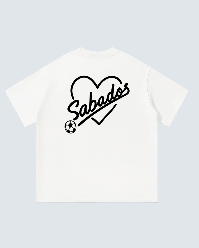 Saturdays Football Sabados Unisex Oversized T-Shirt - White