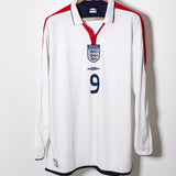 England 2004 Rooney Long Sleeve Home Kit (2XL)
