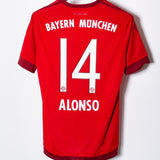 Bayern Munchen 2015-16 Alonso Home Kit (M)
