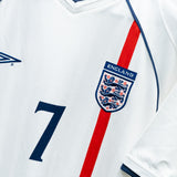 England 2002 Beckham Home Kit (L)