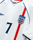 England 2002 Beckham Home Kit (L)