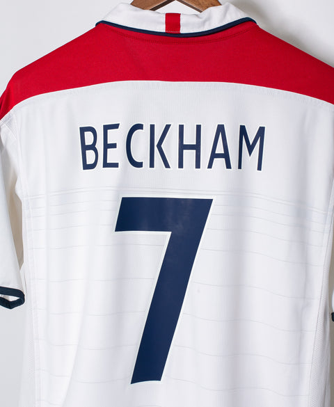 England 2004 Beckham Home Kit (L)