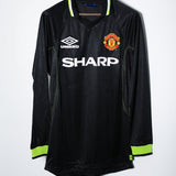 Manchester United 1998-99 Beckham Long Sleeve Third Kit (L)